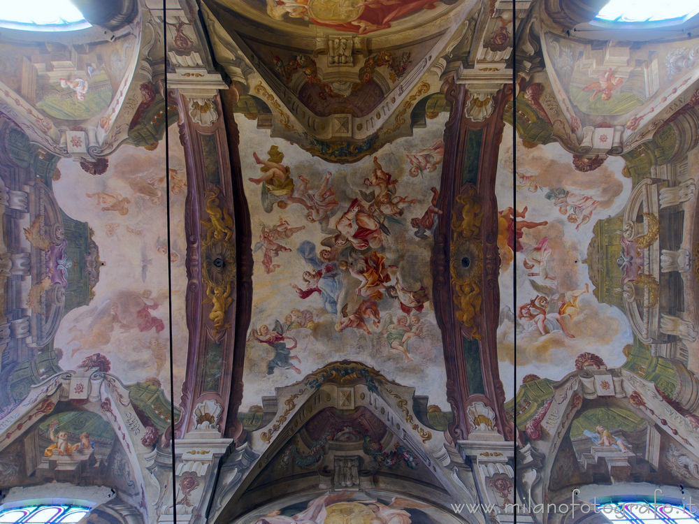 Monza (Monza e Brianza, Italy) - Glory of Sant'Agata on the vault of the nave of the Church of Santa Maria di Carrobiolo